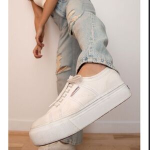 Superga Unisex EU 37 Men US5 Women US 61/2 2790 Platform Sneaker White